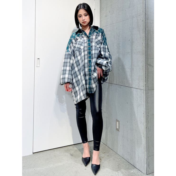 CHECK MIX BIG SHIRT[品番：MKSW0051782]｜GYDA（ジェイダ）の