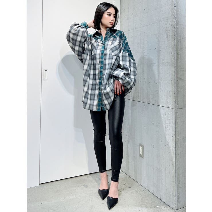 CHECK MIX BIG SHIRT[品番：MKSW0051782]｜GYDA（ジェイダ）の