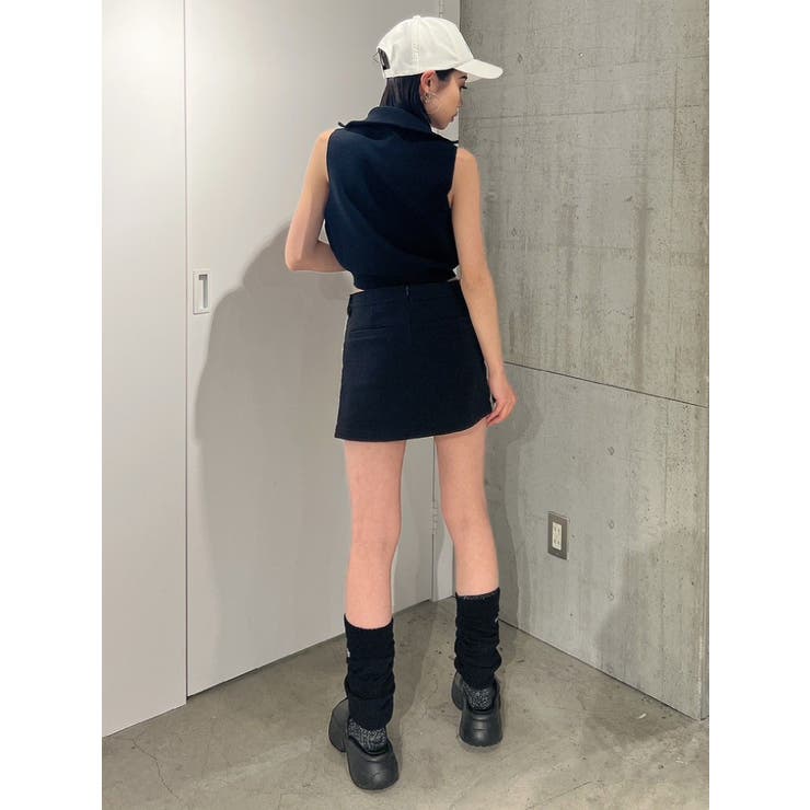 ハーフZIPノースリニットTOPS | GYDA | 詳細画像16 