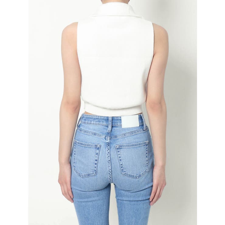 ハーフZIPノースリニットTOPS | GYDA | 詳細画像19 