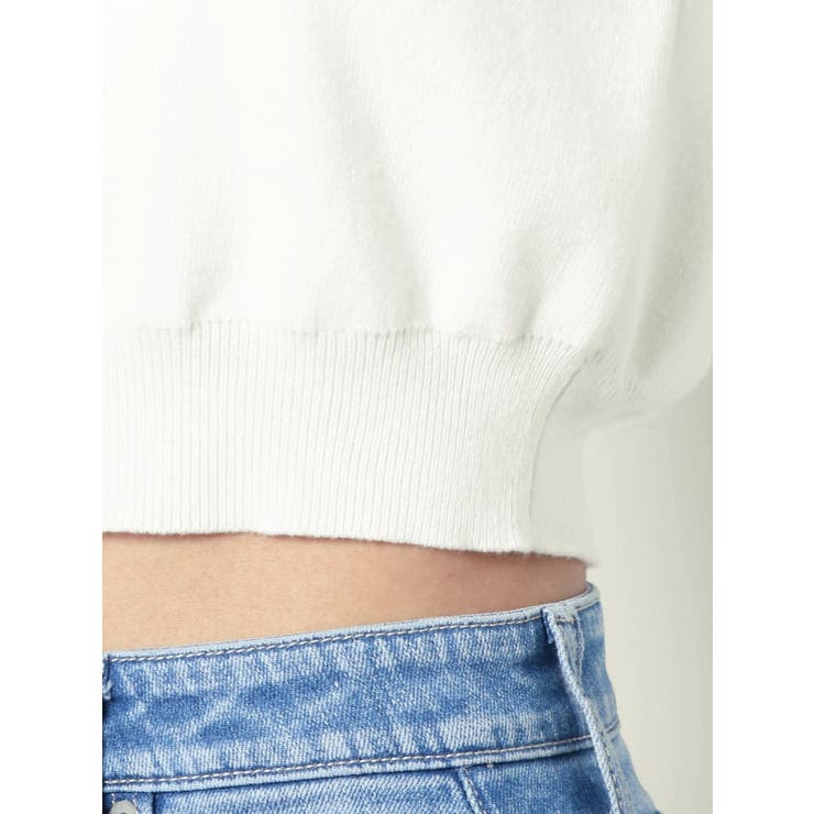 ハーフZIPノースリニットTOPS | GYDA | 詳細画像22 