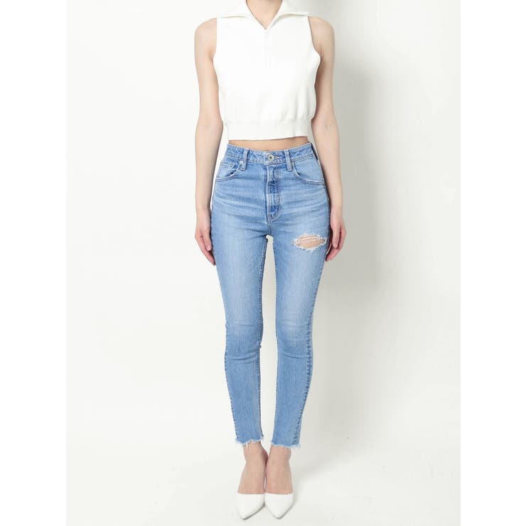 ハーフZIPノースリニットTOPS | GYDA | 詳細画像23 