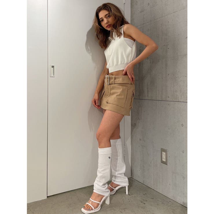 ハーフZIPノースリニットTOPS | GYDA | 詳細画像6 