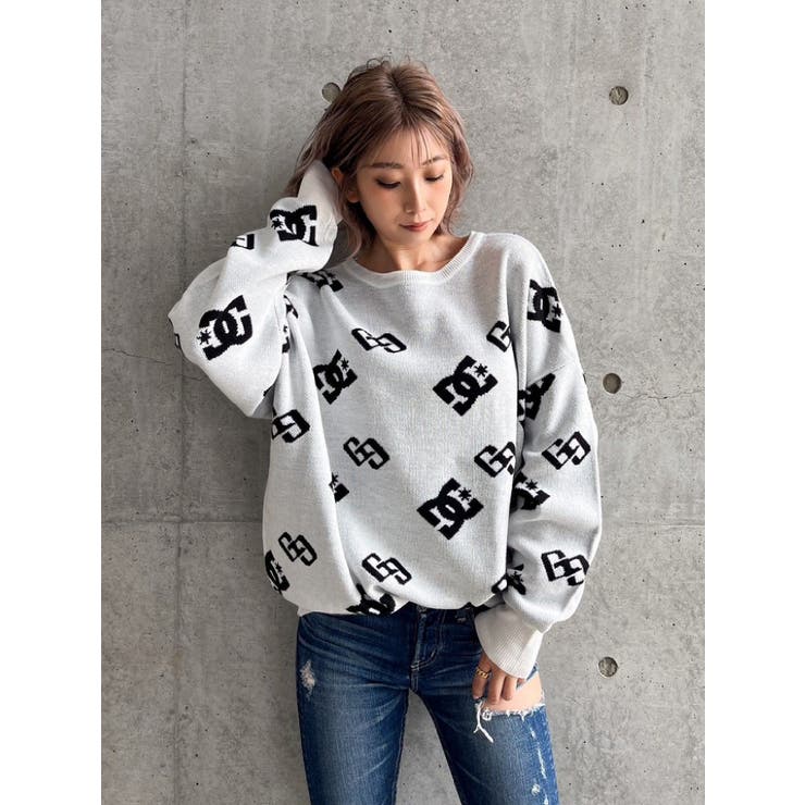 GYDA×DC JQ  CREWニットTOPS[品番：MKSW0051810]｜GYDA（ジェイダ）のレディースファッション通販｜SHOPLIST（ショップリスト）