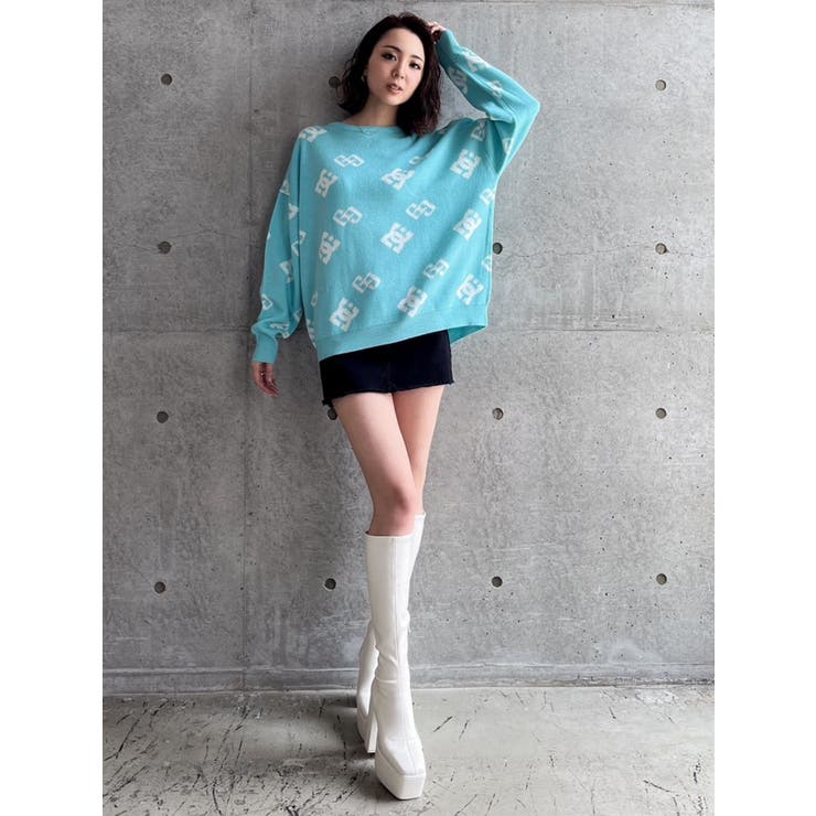 GYDA×DC JQ CREWニットTOPS GYDA×DC JQ CREWニットTOPS｜ジェイダの通販｜&mall（アンド