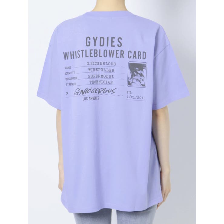 オフホワイト】NIC CARD BIG Tシャツ[品番：MKSW0051398]｜GYDA 