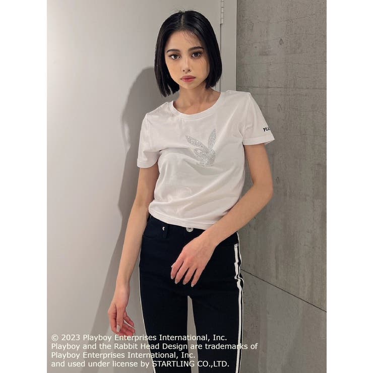 PLAYBOY×GYDA BijouショートTシャツ[品番：MKSW0051401]｜GYDA