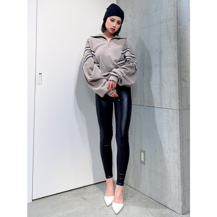 2LINE LOGOテープハーフZIP TOPS | GYDA | 詳細画像36 