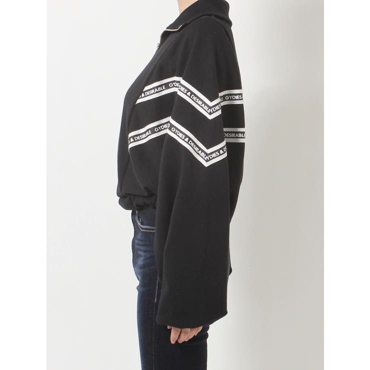 2LINE LOGOテープハーフZIP TOPS | GYDA | 詳細画像41 