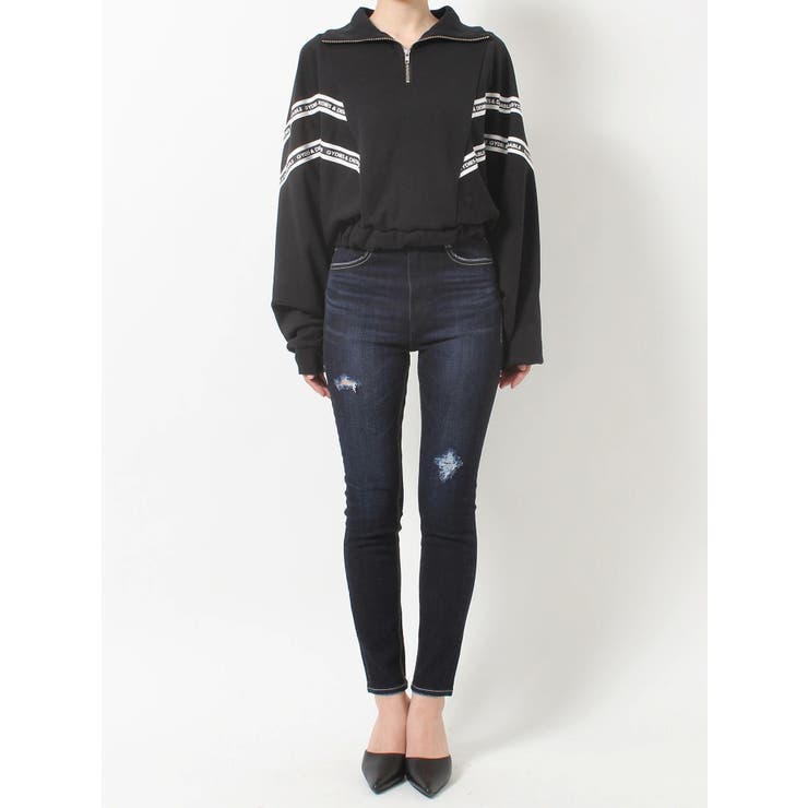 2LINE LOGOテープハーフZIP TOPS | GYDA | 詳細画像46 