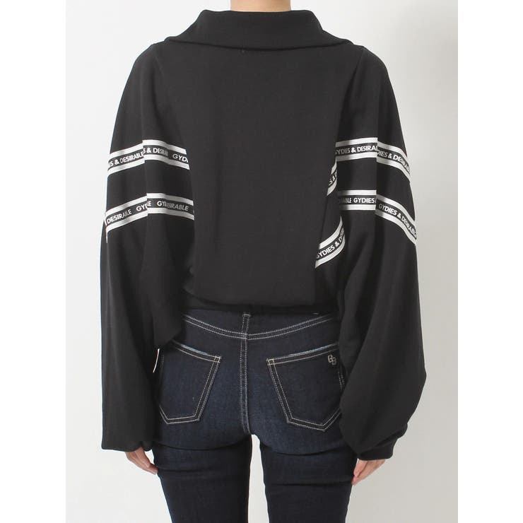 2LINE LOGOテープハーフZIP TOPS | GYDA | 詳細画像50 