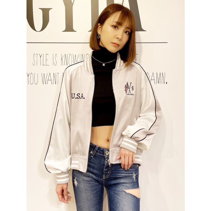 GYDA LOS ANGELESスーベニアブルゾン 新品 GYDA（ジェイダ）の「LOS ANGELESスーベニアブルゾン（ブルゾン）」 - WEAR
