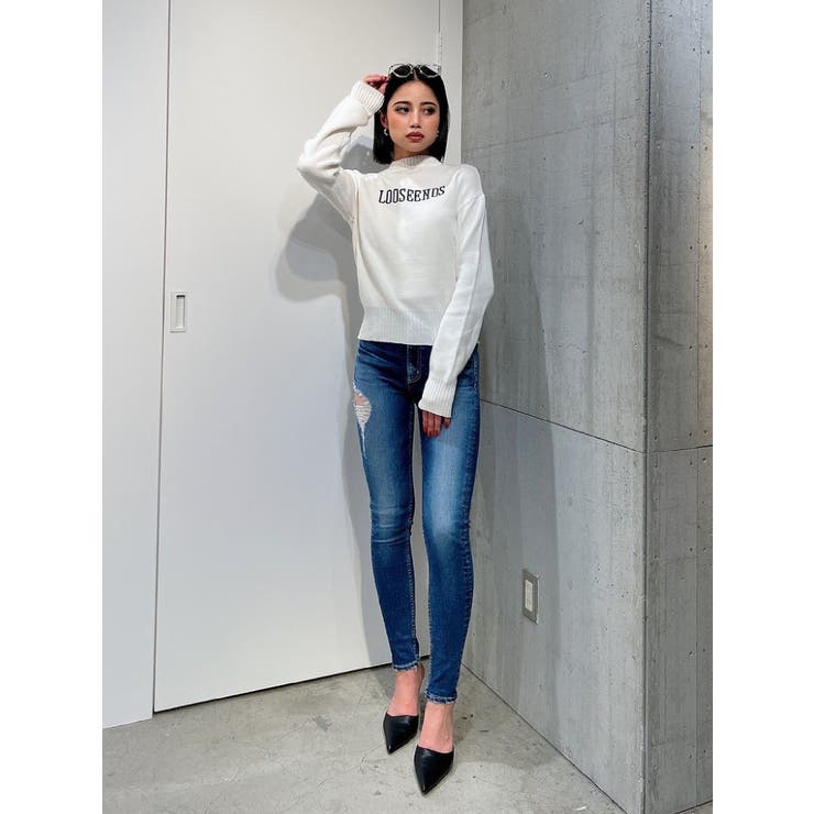 LOOSEENDSクルーネックニットTOPS[品番：MKSW0053157]｜GYDA