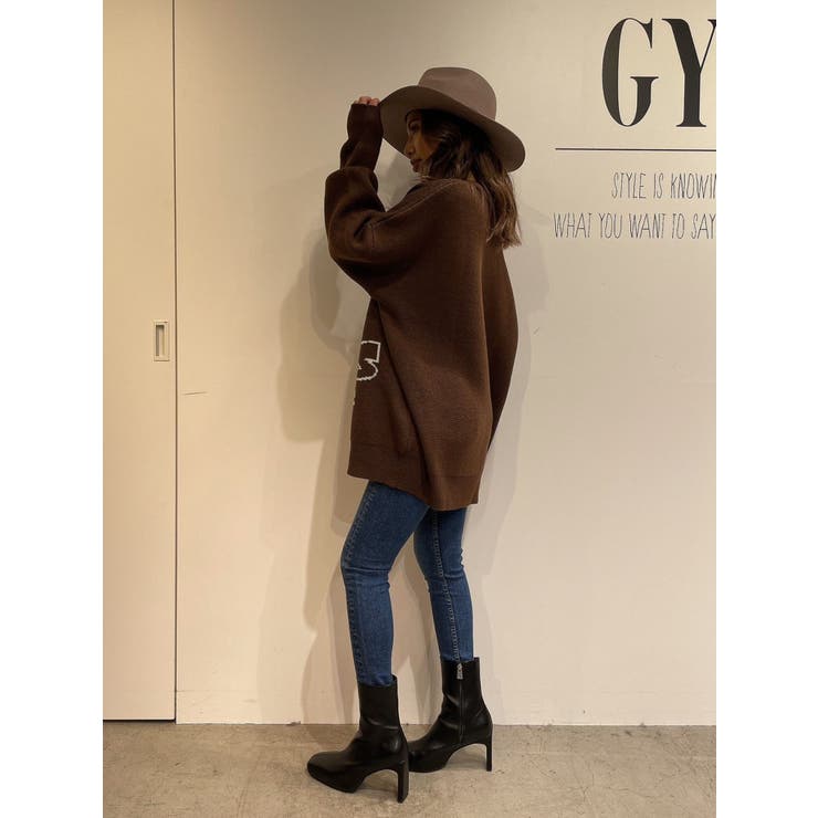 BETTY BOOP（TM) GYDIESジャカードニットTOPS[品番：MKSW0052554