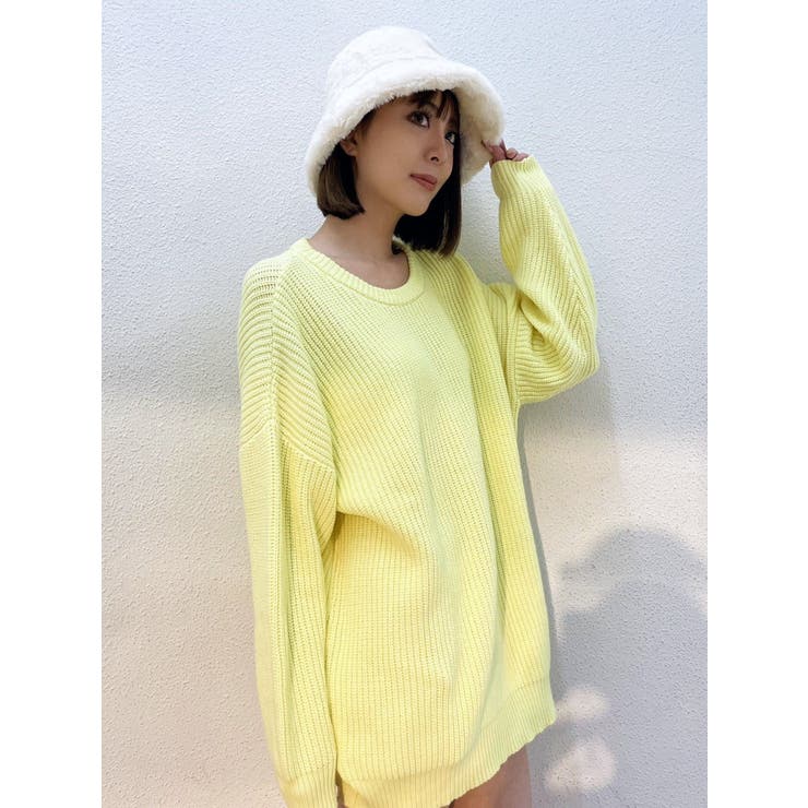 アイボリー】BASIC SOFT KNIT TOPS[品番：MKSW0053165]｜GYDA