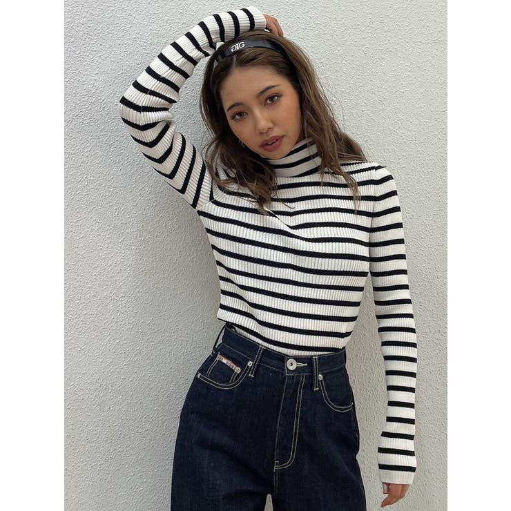 タートルネック リブニットTOPS[品番：MKSW0053166]｜GYDA（ジェイダ）のレディースファッション通販｜SHOPLIST（ショップリスト）