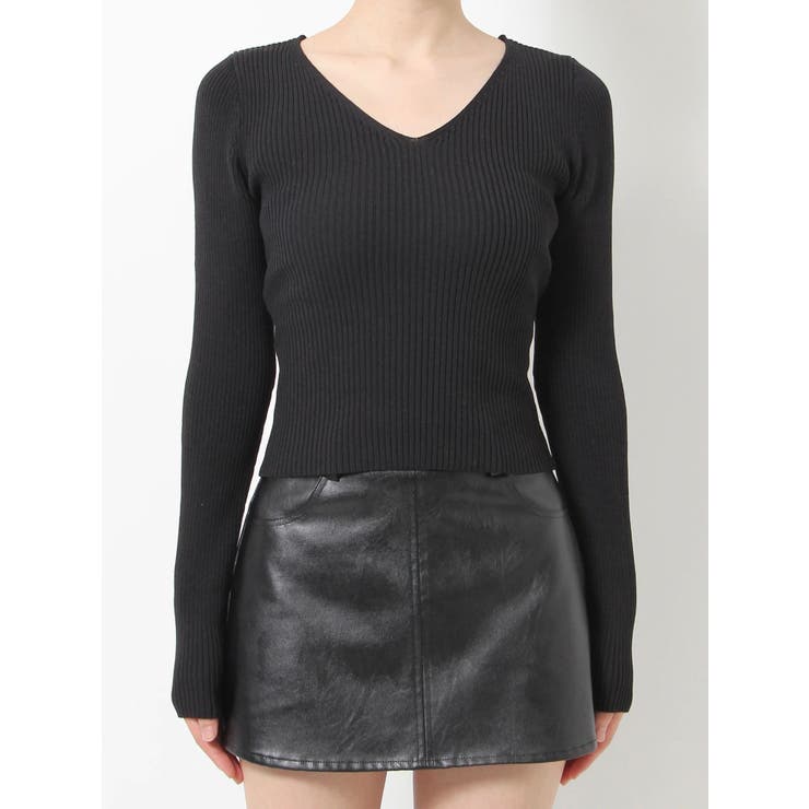 VネックリブニットTOPS[品番：MKSW0052584]｜GYDA（ジェイダ）の