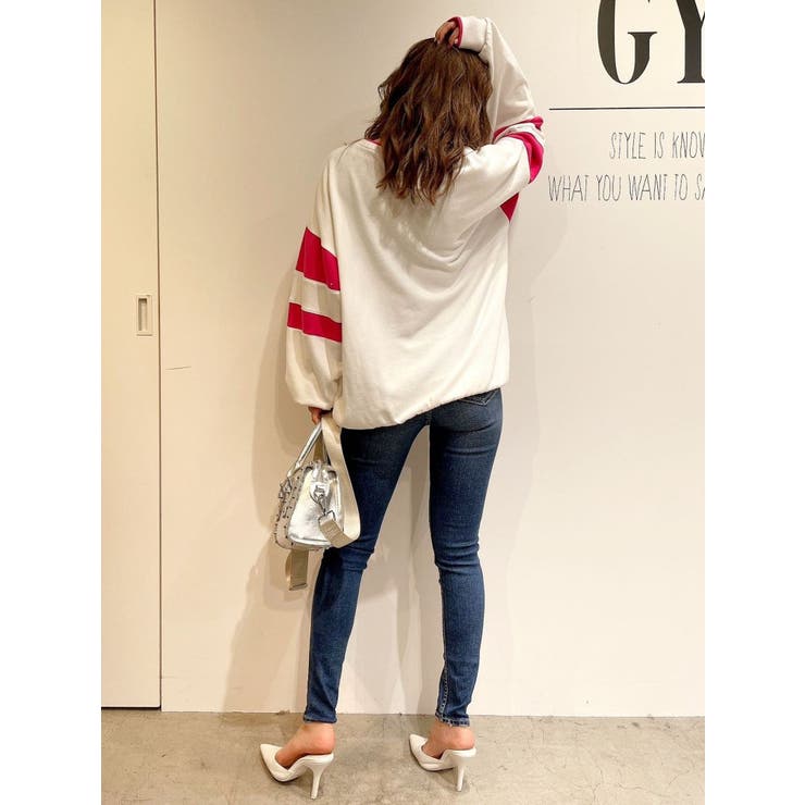 JAMMYバイカラーBIGスウェットTOPS[品番：MKSW0053170]｜GYDA（ジェイダ）のレディースファッション通販｜SHOPLIST（ショップリスト）