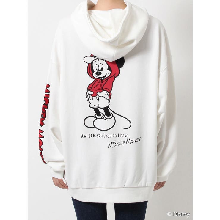 Mickey Mouse/BackプリントBIGスウェットTOPS[品番：MKSW0053173 
