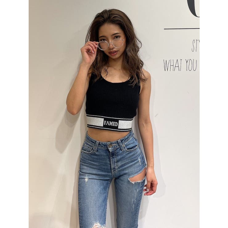 Mサイズ　新品　OG Logo Glitter Tank Top　ホワイト　ラメ 9090 girl OG Logo Glitter Tank Top