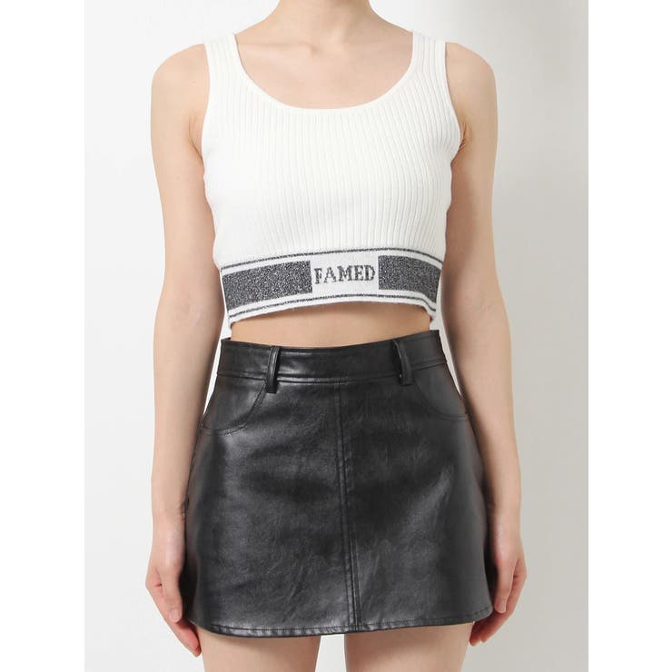 FAMED GLITTER LINE KNIT TANKTOP[品番：MKSW0052594]｜GYDA