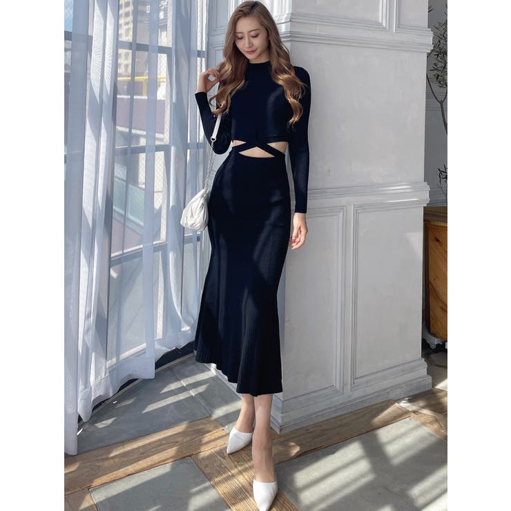 ウエストクロス OPEN ニットワンピース[品番：MKSW0054271]｜GYDA