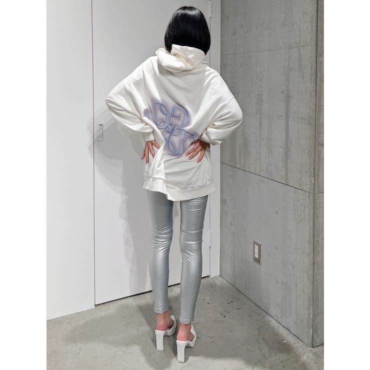 RAISED BACK フェイクレザーレギンス | GYDA | 詳細画像17 