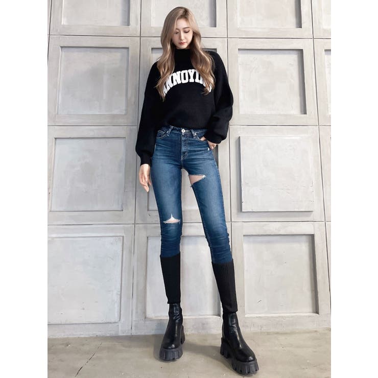 OHGA スカラップ　ニットティー OHGA スカラップ ニットティー