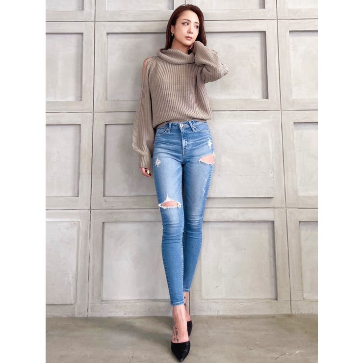 オフタートル オフショル ニット トップス | GYDA | 詳細画像32 