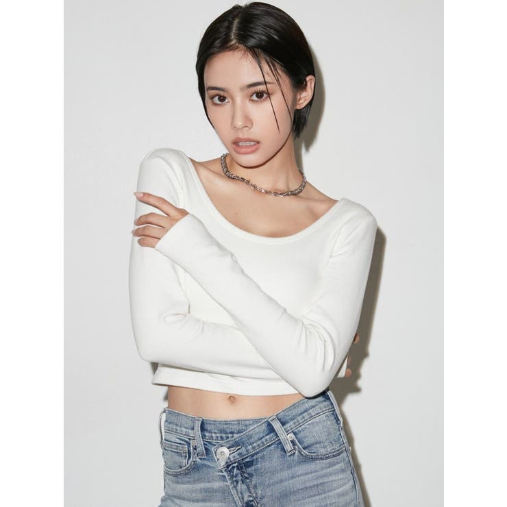 tシャツ BACK OPEN TOP レディース バックオープン Tシャツ 背中開き オーバーサイズ ドロップ