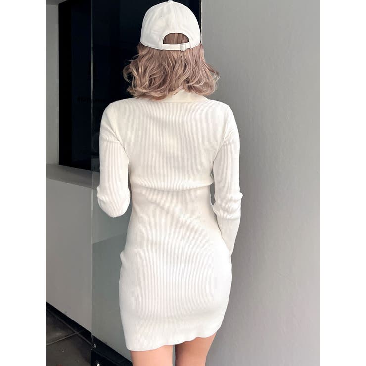 POLOニットタイトワンピース[品番：MKSW0056512]｜GYDA