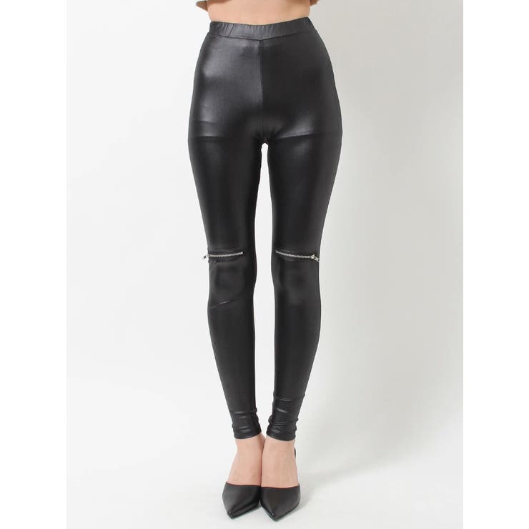 ハイウエストKNEE ZIPレギンス[品番：MKSW0056471]｜GYDA（ジェイダ