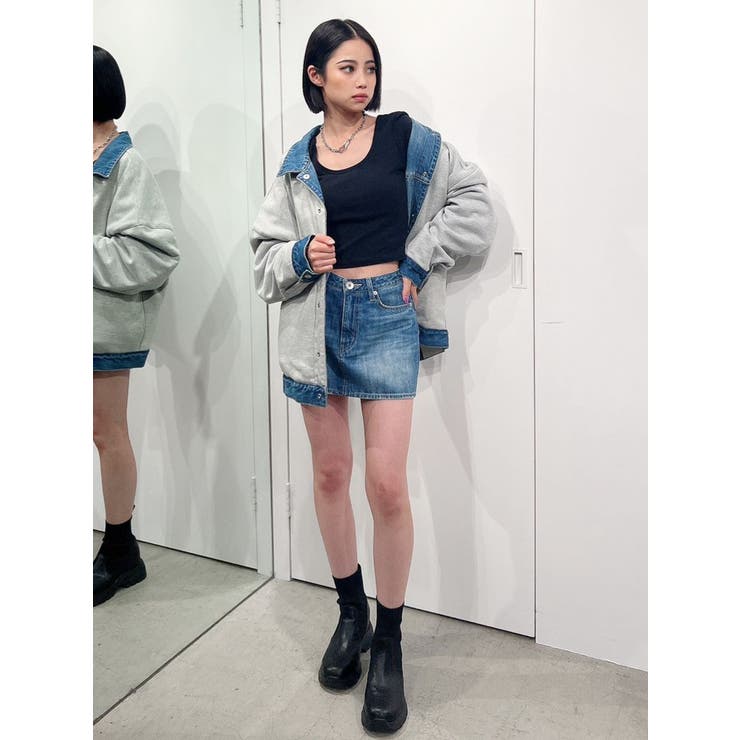 ニットドッキング ショートブーツ | GYDA | 詳細画像3 