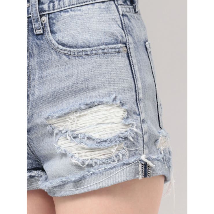 ✴︎GYDA ダメージ　デニム　ショート　現行品✴︎ 楽天市場】GYDA ジェイダ デニム ショートパンツ ハイウエスト