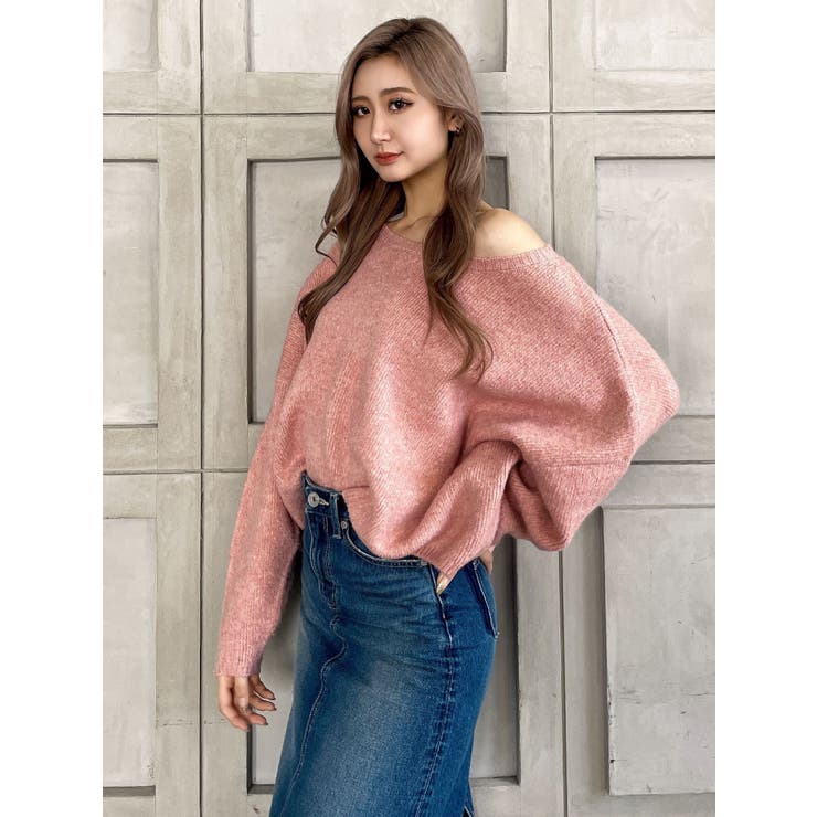 ミックスヤーンニットトップス｜WOMEN｜250GAB70-354B｜AZUL BY
