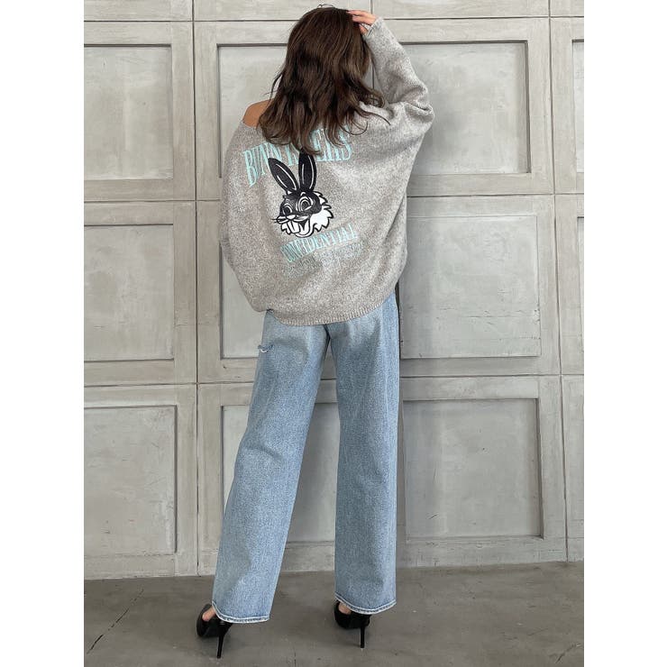 BUNNYSTERSカラーニットトップス[品番：MKSW0054995]｜GYDA