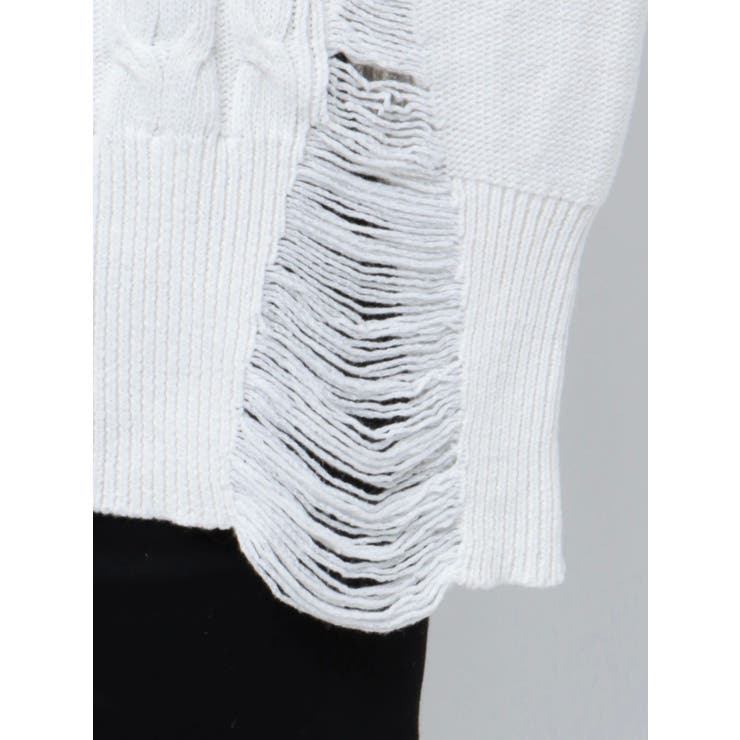 クラッシュ LOOSE ニットトップス[品番：MKSW0056083]｜GYDA