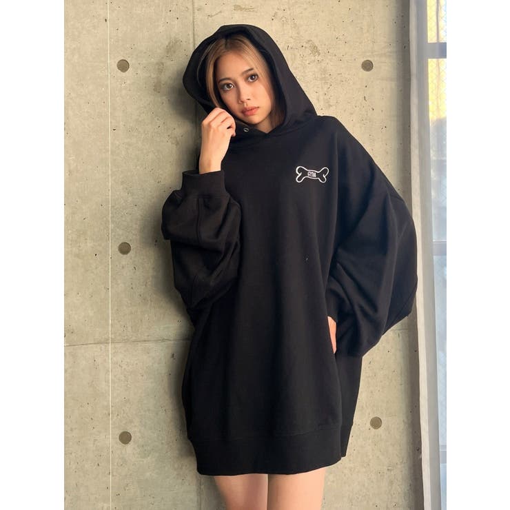 GYDALMATIAN バルーンスリーブ スウェットパーカー[品番