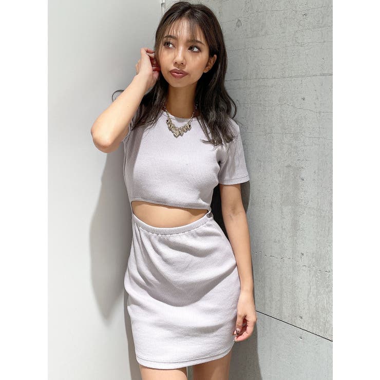 WAIST OPEN 2WAYテレコワンピース | GYDA | 詳細画像3 