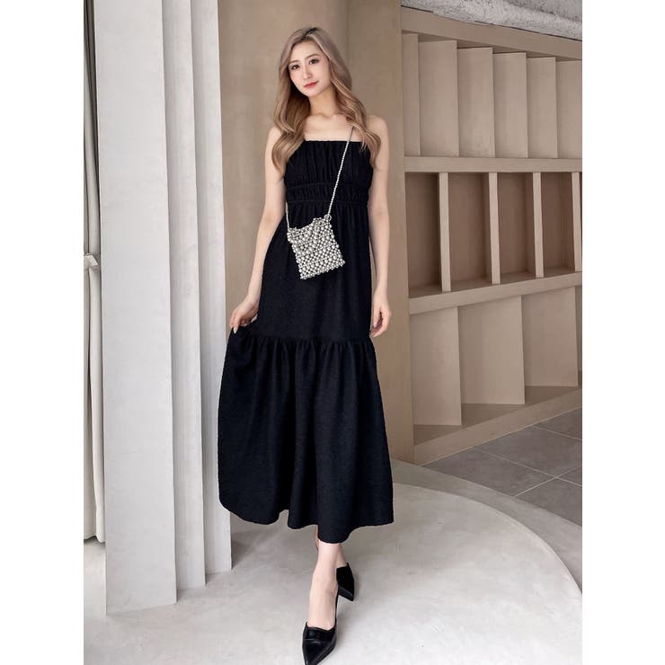 BACK OPENジャカードワンピース[品番：MKSW0057507]｜GYDA