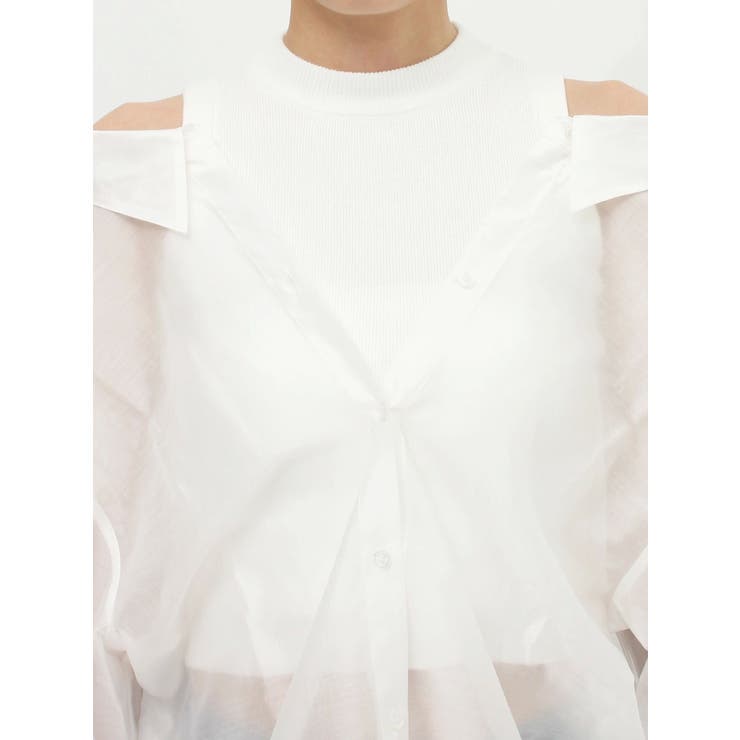 3WAYショルダーOPENシアードッキングシャツ | GYDA | 詳細画像24 