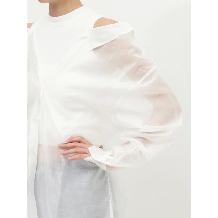 3WAYショルダーOPENシアードッキングシャツ | GYDA | 詳細画像25 