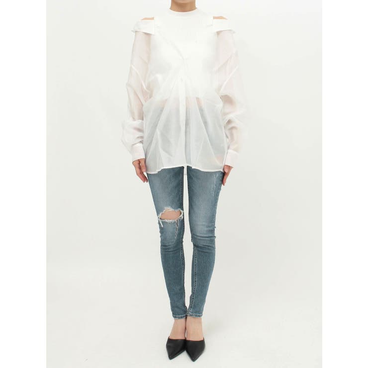 3WAYショルダーOPENシアードッキングシャツ | GYDA | 詳細画像32 