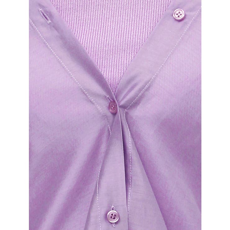 3WAYショルダーOPENシアードッキングシャツ | GYDA | 詳細画像33 