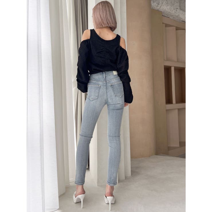 ショルダーOPENジャカードブラウス | GYDA | 詳細画像15 