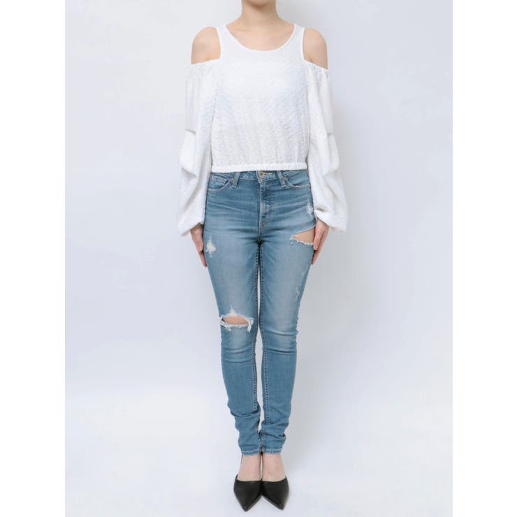 ショルダーOPENジャカードブラウス | GYDA | 詳細画像23 