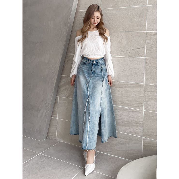 ショルダーOPENジャカードブラウス | GYDA | 詳細画像6 