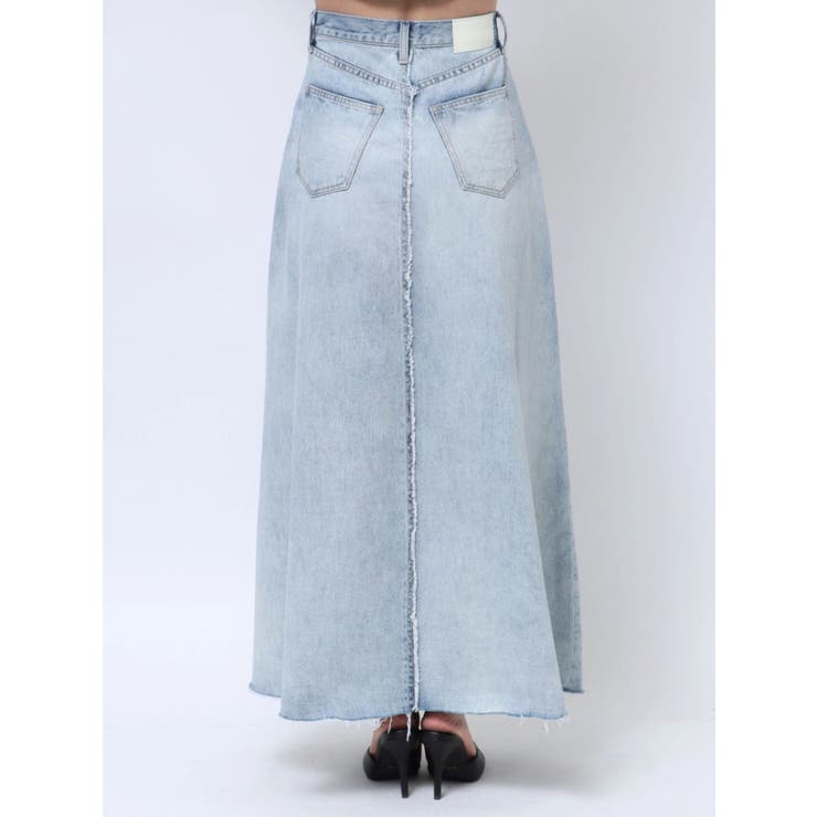 OVERLAPリメイクデニムロングスカート | GYDA | 詳細画像21 