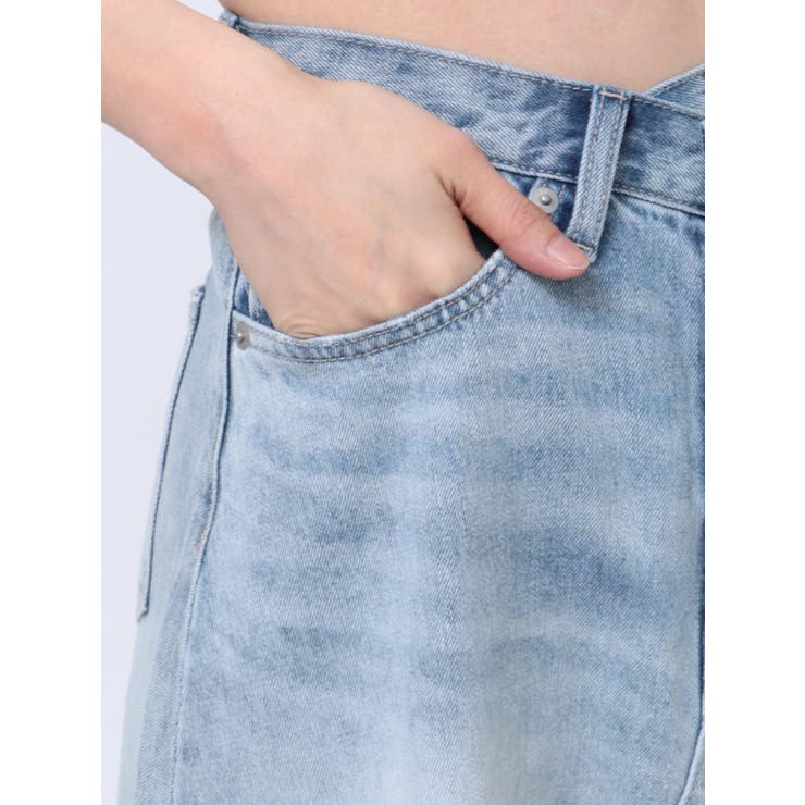 OVERLAPリメイクデニムロングスカート | GYDA | 詳細画像23 