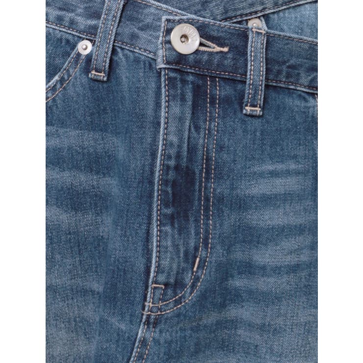 OVERLAPリメイクデニムロングスカート | GYDA | 詳細画像27 